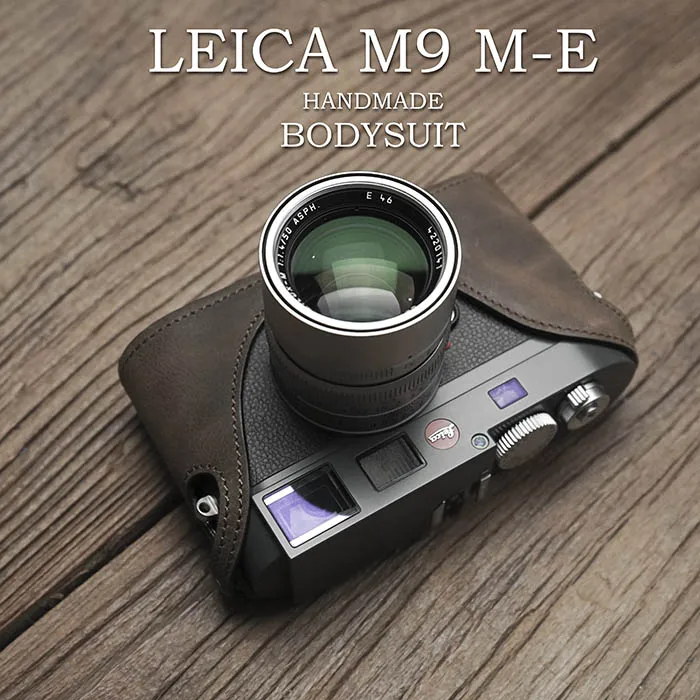 Per Leica M9 M9P Mm M-E Me Fotocamera Fatta A Mano In Vera Pelle Custodia Per Fotocamera Video Mezza Borsa Fotocamera Body