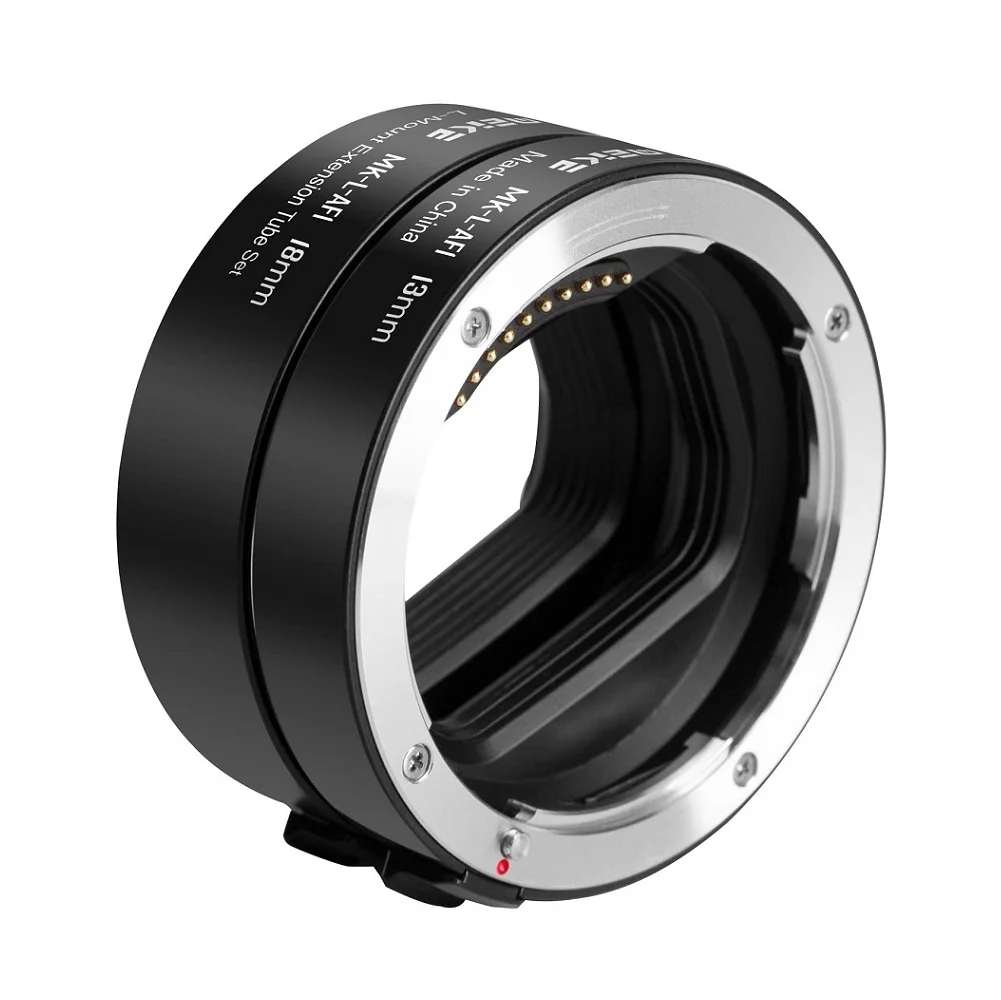 Meike Mk-L-Af1 Auto Focus Macro Extension Tube Ring 13Mm + 18Mm Per Panasonic Lumix Sigma Leica Fotocamera Mirrorless Con Montaggio A L