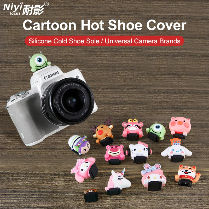 Slr Dslr Camera Hot Shoe Cover Cartoon Style For Sony Fujifilm Leica Canon Nikon Mirrorless Camera Accessories Cold Shoe Cover