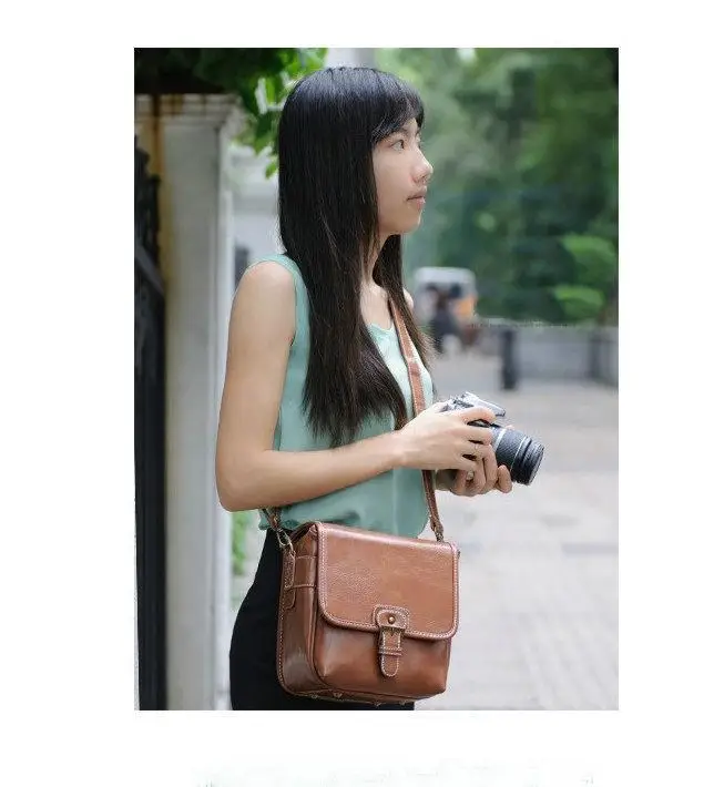 Dslr Slr Moda 114 Camera Bag Custodia Per Nikon Canon Sony Fuji Pentax Olympus Samsung Leica