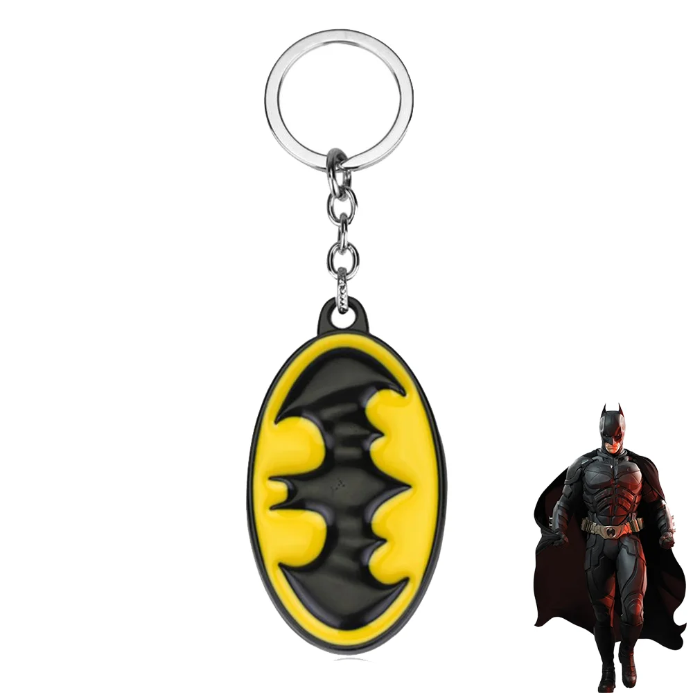 Film Batman Portachiavi The Dc Universe Cartoon Animal Bat Metal Badge Ciondolo Portachiavi Zaino Per Auto Portachiavi Accessori Per Gioielli