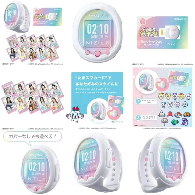 Original Tamagotchi Smart Niziu Digital Friends Of The World Nizoo Friend Card Pet Development Action Figure Model Toys