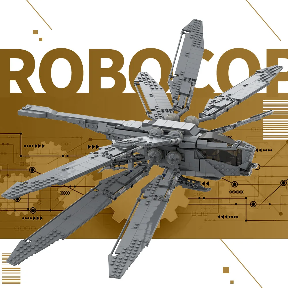 Moc Military Dragonfly Fighter Ornithopter Building Blocks Classic Movie Dune (2021) Ornithopter Set Di Modelli Fai Da Te Bambini Regali Per Adulti
