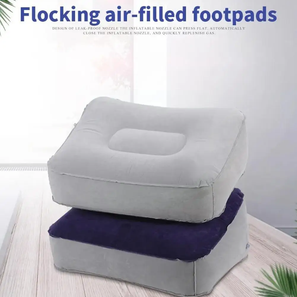 Cuscino Poggiapiedi Morbido Portatile Cuscino Gonfiabile In Pvc Piedi Poggiapiedi Rilassante Strumento Pieghevole Cuscino Per Gambe Cuscino Da Viaggio