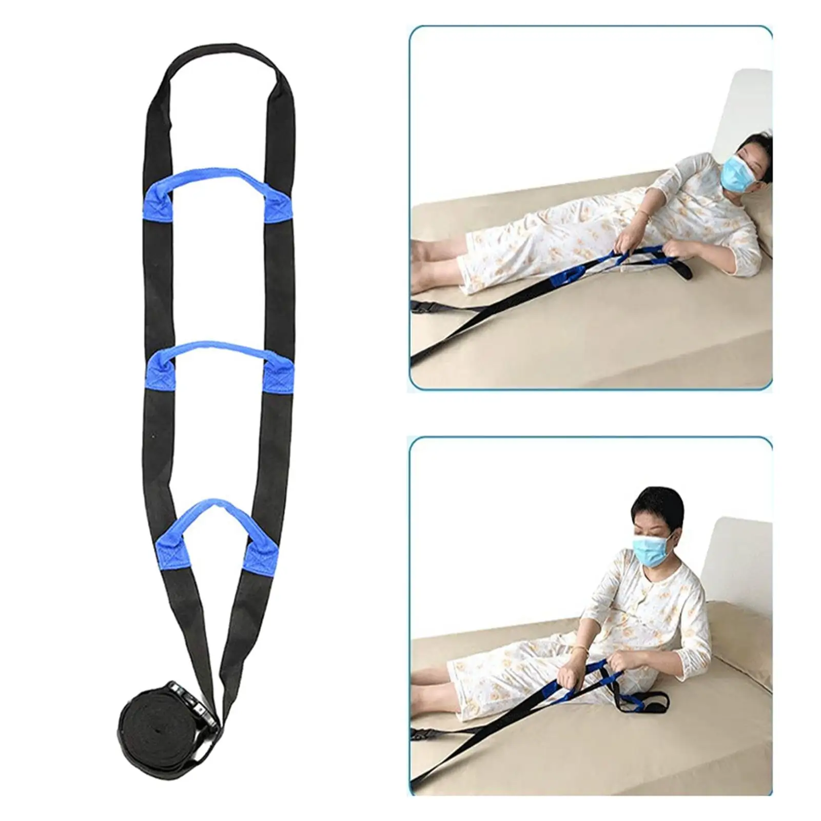 Bed Ladder Assist 3 Impugnatura Antiscivolo Supporto Per Letto Nero Scala Per Fune Pull Up Assist Device Per Anziani Handicap Disabili Incinta