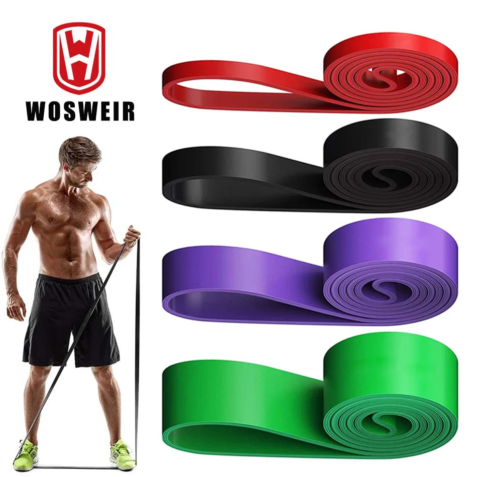 Wosweir Elastic Training Gum Resistance Bands Palestra Home Fitness Expander Yoga Pull Up Assist Gomma Crossfit Workout Equipment