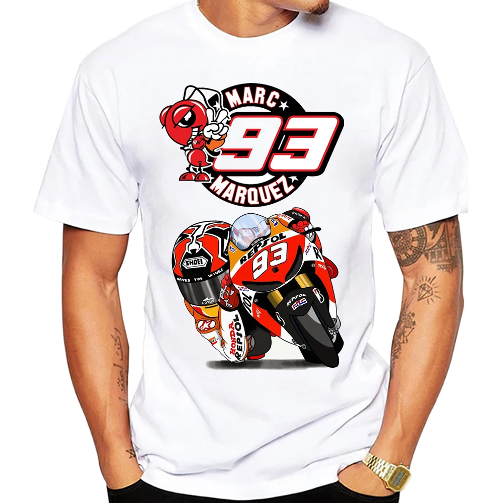 Ant Racing Kevin Schwantz 34 Gp Race World Champion Legend T-Shirt Cool Boy Motorcycle Rider Clothes Riding Sport Men White Tees