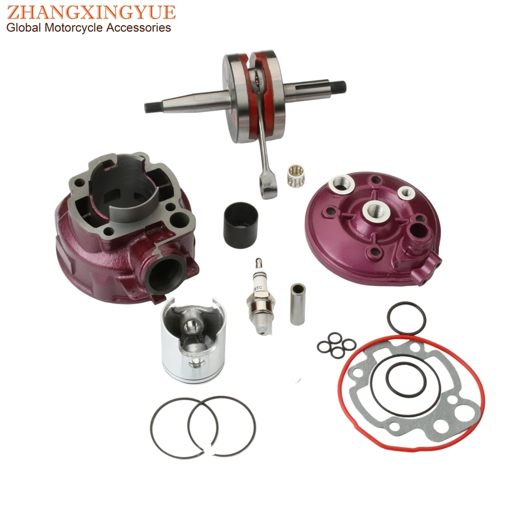 Kit Cilindro Big Bore Da 49Mm 90Cc E Albero Motore Da Corsa Per Motore Mbk Tzr 50 X-Power R X-Limit Sm 50Cc Lc 2T Minarelli Am6