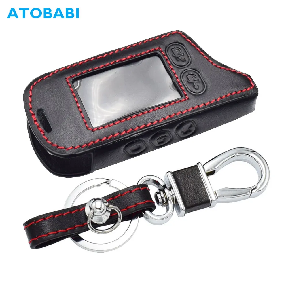 Custodia Per Chiave Auto In Pelle Custodia Per Telecomando Lcd Per Tomahawk Tz9030 Tz-9030 Tz 9030 9020 9010 Tz-7010 Tz9010 Sl-950 Allarme Auto Bidire