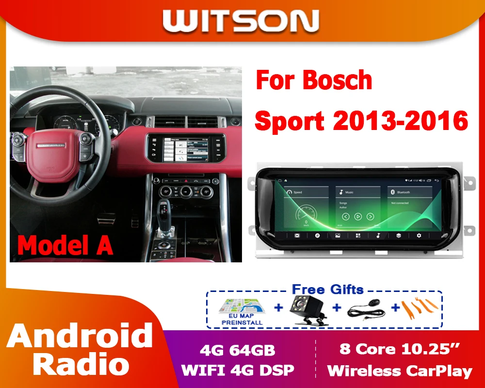 Autoradio Carplay Per Range Rover Sport L494 2013-2020 Android Multimedia Supporto Per Schermo Hd Largo 10.25 Pollici Bosch Harmon Kardon