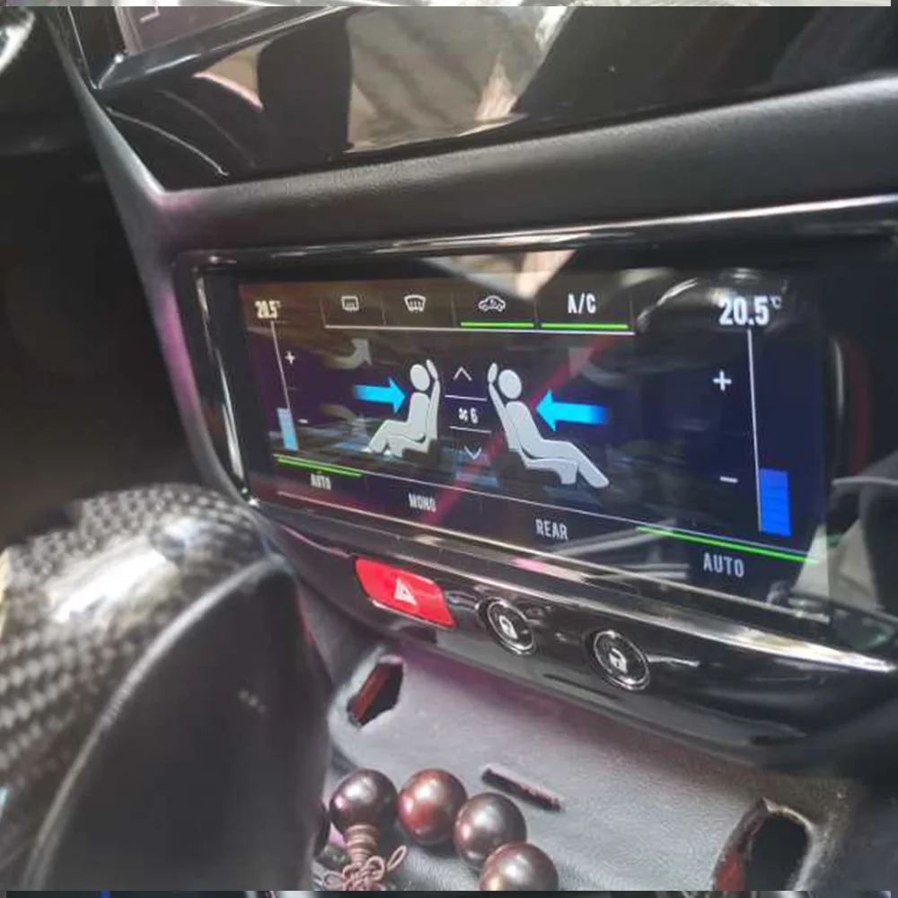 Aotsr Air Touch Per Maserati Gt Gc Maisurismo 2007 - 2019 Ips Schermo Del Condizionatore D'Aria Display Del Condizionatore D'Aria