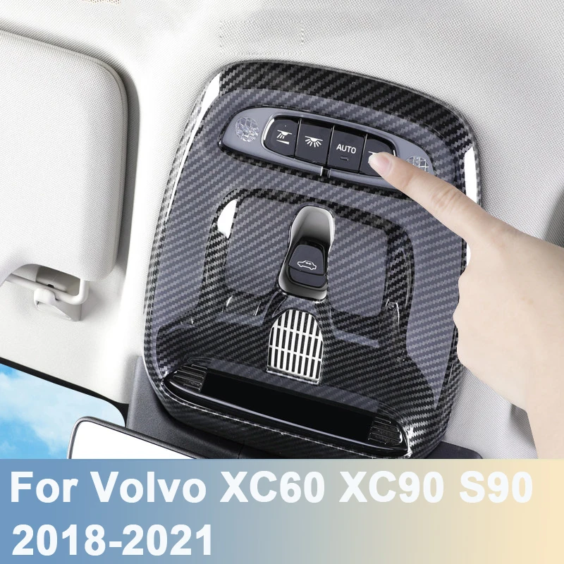 Abs Car Roof Front Reading Light Decorativo Trim Cover Modanature Interne Per Volvo Xc60 Xc90 S90 2018 2019-2021 Accessori