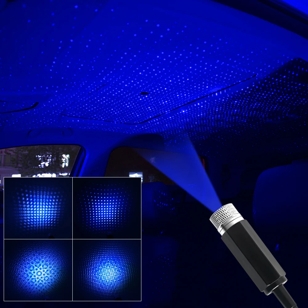 Usb Atmosphere Light Roof Star Projector Soffitto Romantic Party Roof Stars Car Bedroom Led Decoration Night Lamp Starry Sky Lamp