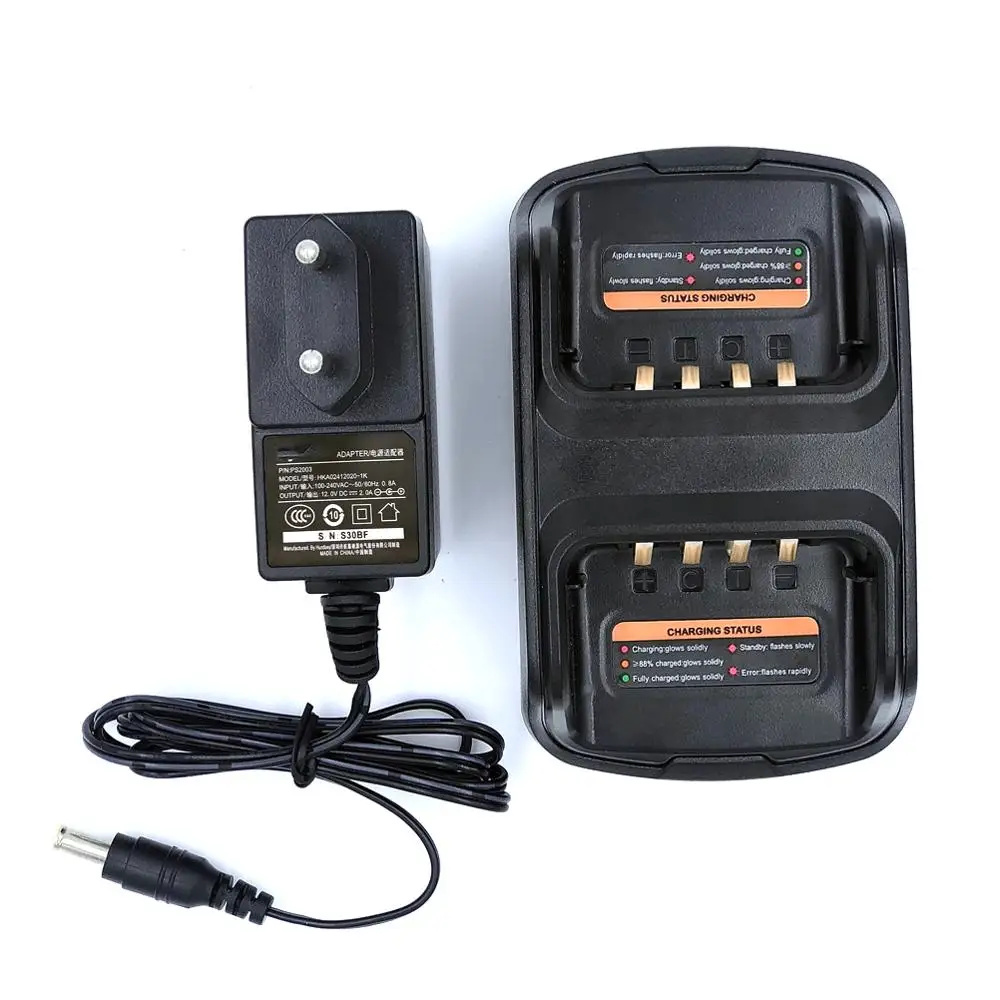 Ch10A06 Dual Caricatore Tasca Per Hytera Radio Pd705 Pd785 Pt580H Pd405 Pd505 Pd565 Pd605 Pd685 Pd985 Pd795 Bl2006 Pd755