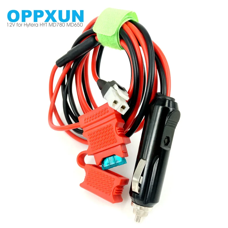 12 V Cavo Di Alimentazione Cavo Per Hytera Auto Radio Hyt Md780 Md650 Mobile Radio Con Fusibile Sigaretta Presa Accendisigari