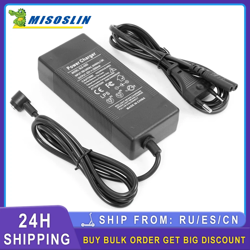 Adattatore Per Caricabatteria 42V 2A Per Xiaomi Scooter Elettrico 4 Pro 4 E-Scooter Accessori Per La Ricarica Della Batteria
