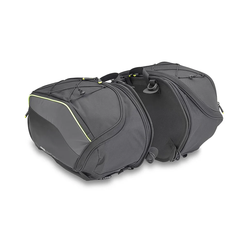 Givi Ea127-Extendable Borse Laterali Moto 20/30 Litri Doppio Anello/Cinghie (Supporti Non Inclusi)