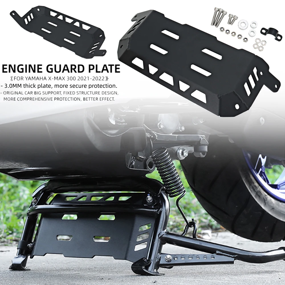New Motorcycle Engine Body Bellypan Chassis Protector Guard Plate Shield Protection Board Per Yamaha X-Max Xmax 300 2021 2022