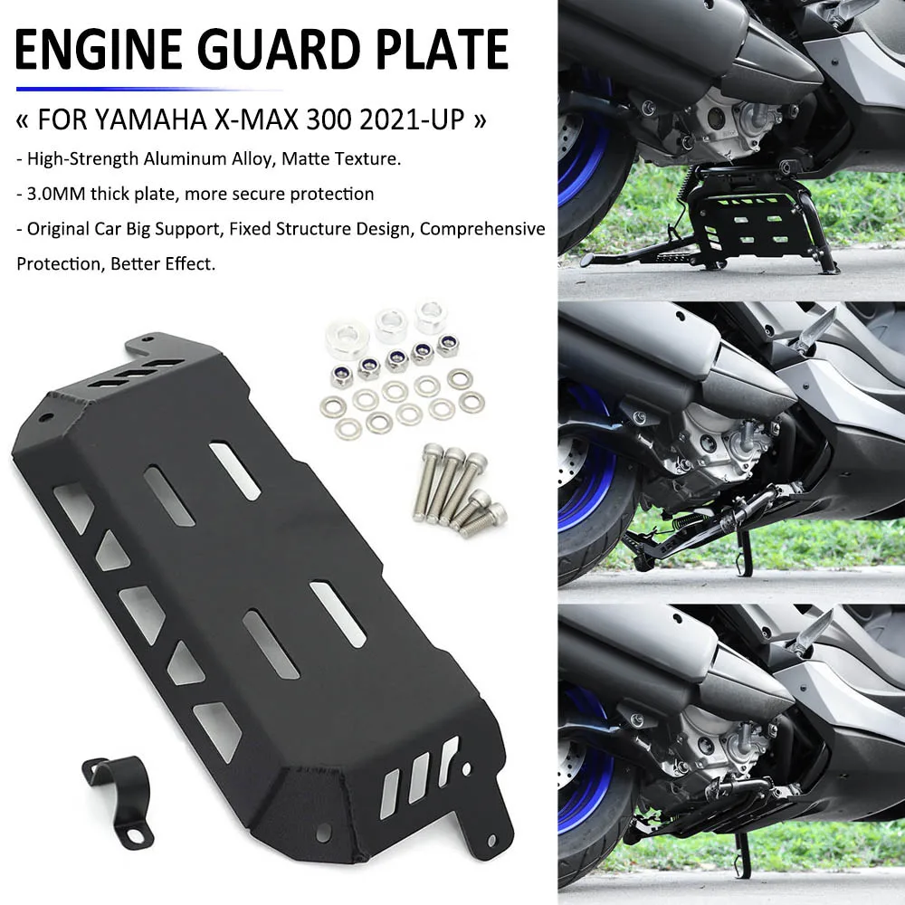 New Motorcycle Engine Body Bellypan Chassis Protector Guard Plate Shield Protection Board Per Yamaha X-Max Xmax 300 2021 2022