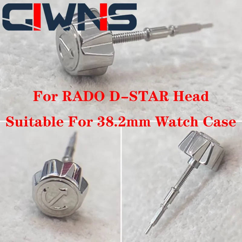 Per Gli Accessori Della Barra Della Maniglia Della Corona Della Testa Rado D-Star Uso Della Cassa Dell'Orologio Da 38.2Mm