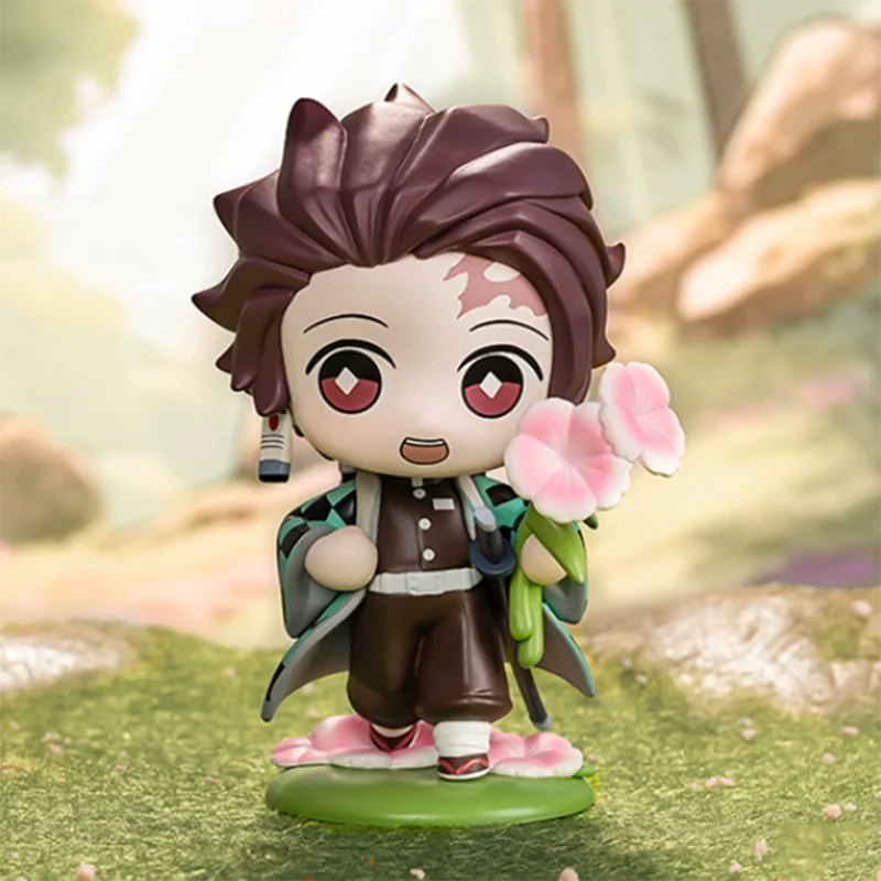 Pop Mart Demon Slayer Birth Flower Series Blind Box Surprise Box Action Figure Cartoon Model Mystery Box Collection Girl
