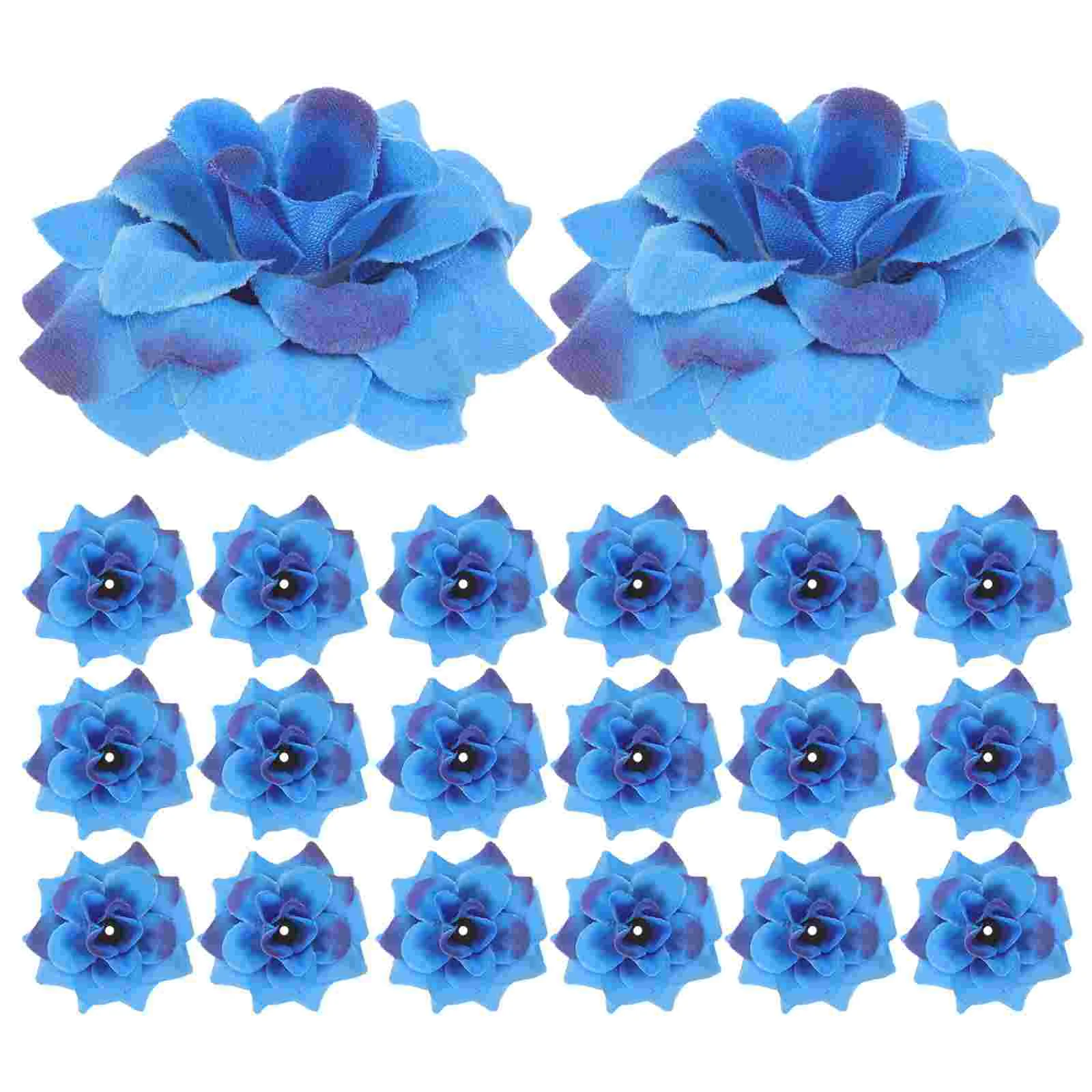 Flower Blue Flanella Flower Stapelia Flower Artificial Stapelia Flower For Home Wedding Party 50Pcs 4 Flowers The Bouquet