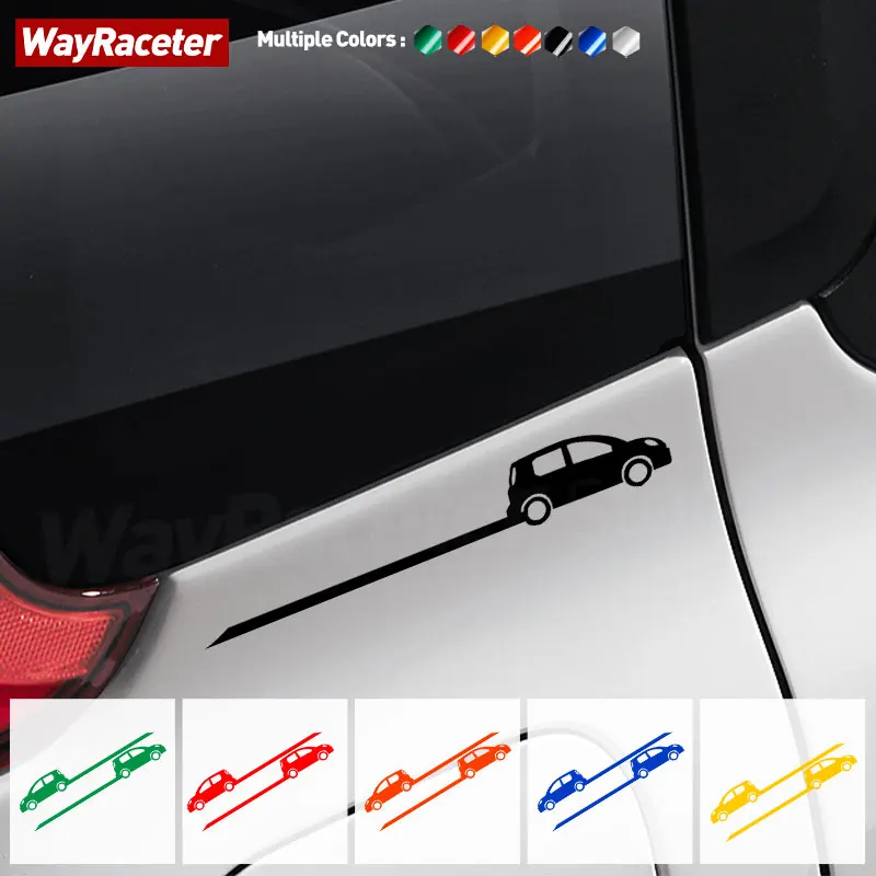 2 Pezzi Adesivo Per Finestrino Dell'Auto 40Th Anniversary Trunk Fender Body Grafica Riflettente Decalcomania In Vinile Per Accessori Fiat Panda 2023 4