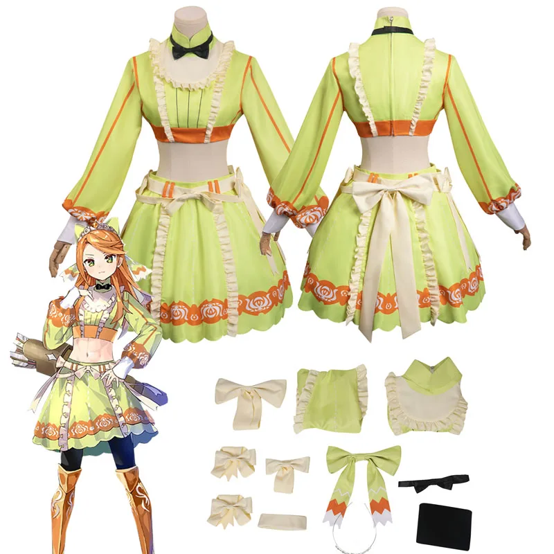 Fire Emblem Engage - Etie Cosplay Costume Top Gonna Hairband Outfit Halloween Carnival Party Suit For Women Ladies
