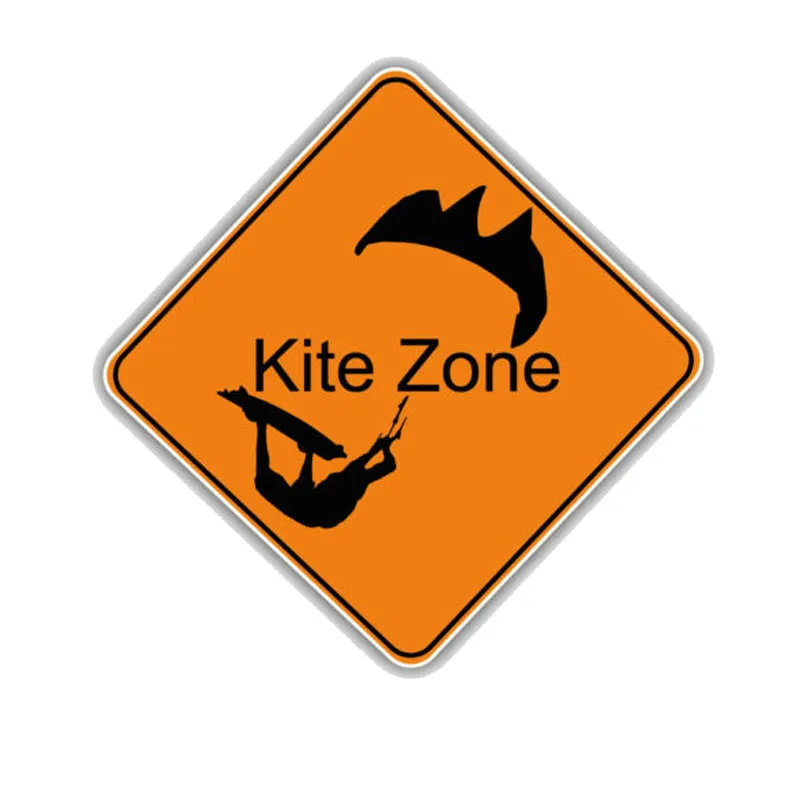 Jpct Personalized Interesting Kite Zone Logo Decal For Off-Road Vehicles, Notebook Pvc Waterproof Sticker, 12Cm*12Cm