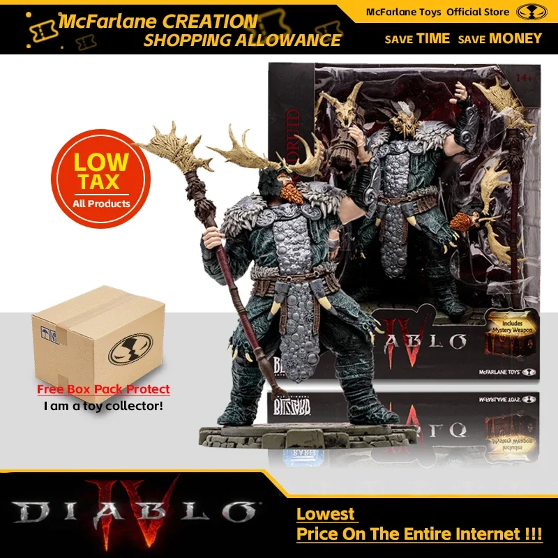 Diablo Iv Tornado Druid 1:12 Figura Posata Landslide Lightning Storm Druid Tornado Druid Mcfarlane Toy
