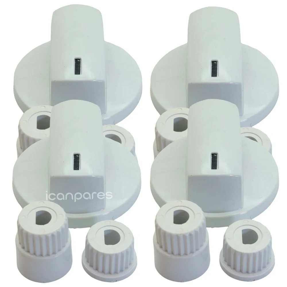 Compatible For Luno-Luxell-Luxor Flush Set Top And January 4 Gang Button Kit-White