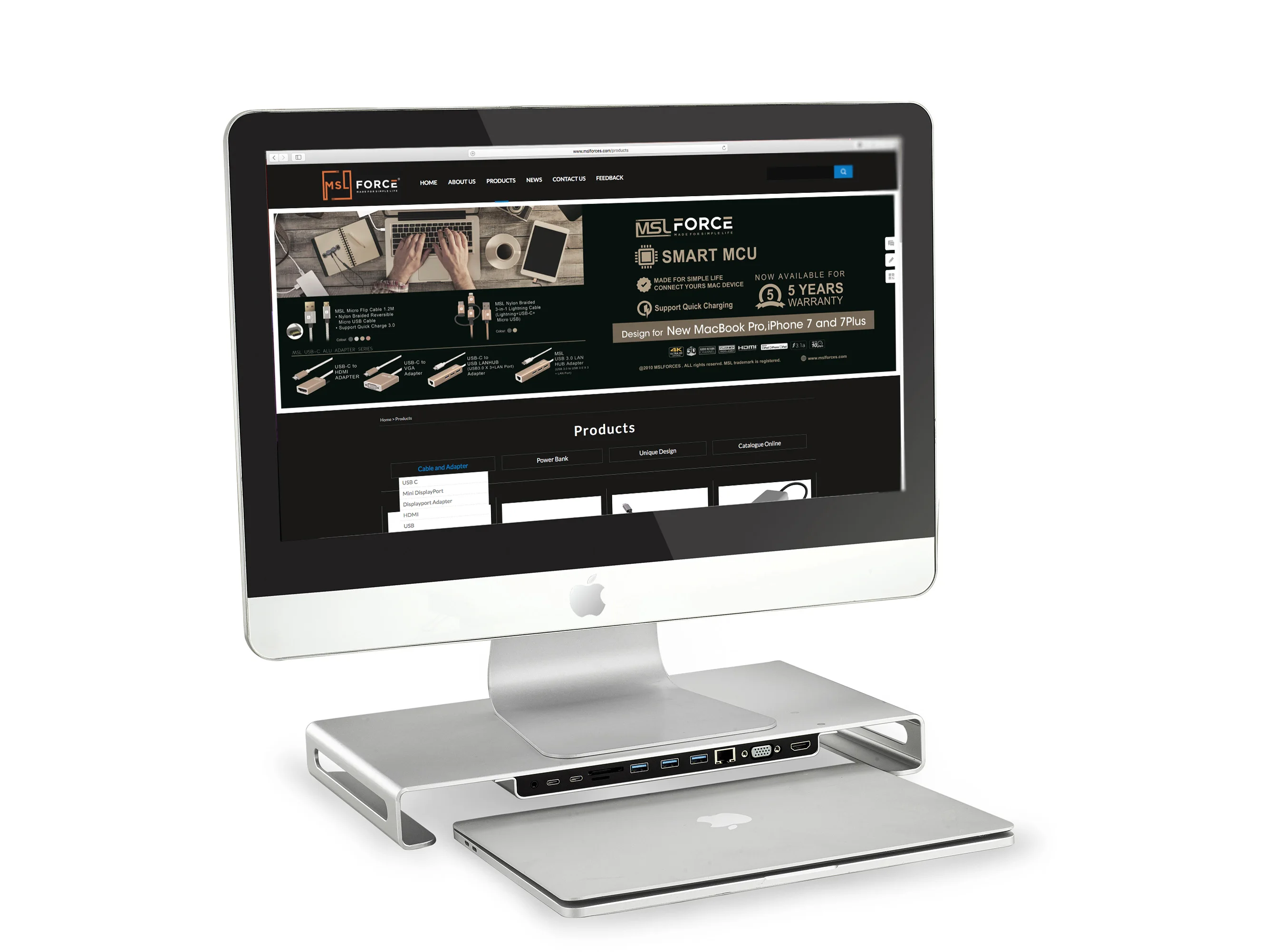 Supporto Per Monitor In Alluminio Riser Organizer Potente Docking Station Usb Di Tipo C 11 In 1 Per Supporto Per Laptop Imac Imac Imac Pro Macbook 201