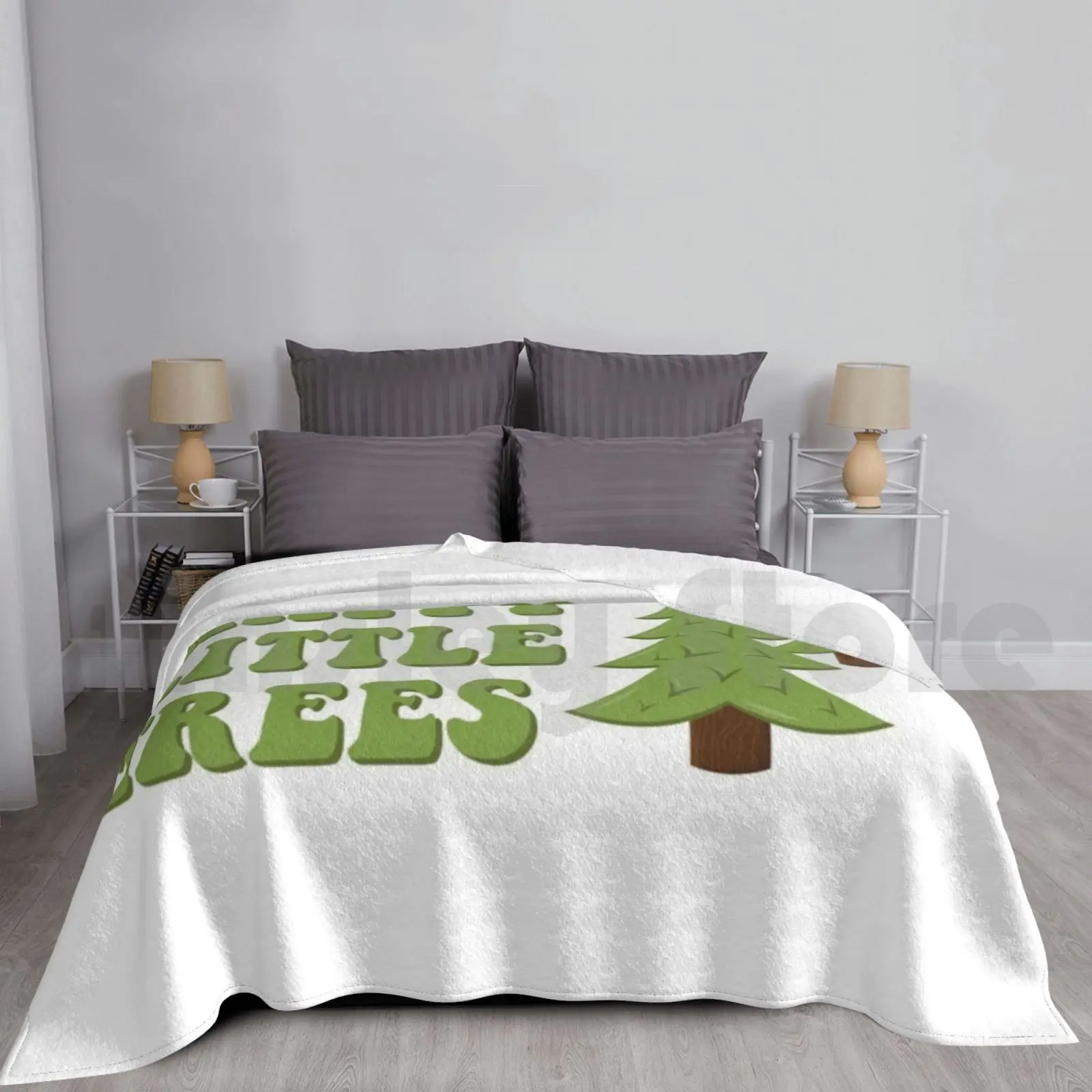 Happy Little Trees Coperta Super Soft Warm Light Thin Happy Little Trees Bob Ross Bob Ross Trees Happy Trees Funny