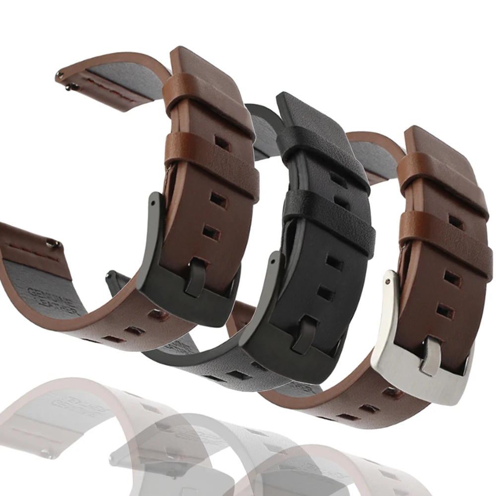Cinturino In Pelle Da 18Mm Per Fossil Gen 4 Q Venture Hr/Gen 3 Q Venture Smart Watch Band Bracciale Per Fossil Women'S Gen 6 5 42Mm Bands