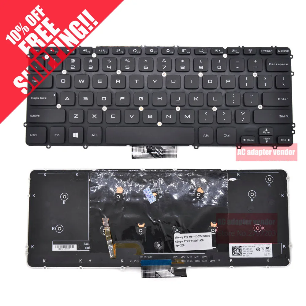 For Dell Precision M3800 Xps 15 9530 Laptop Keyboard
