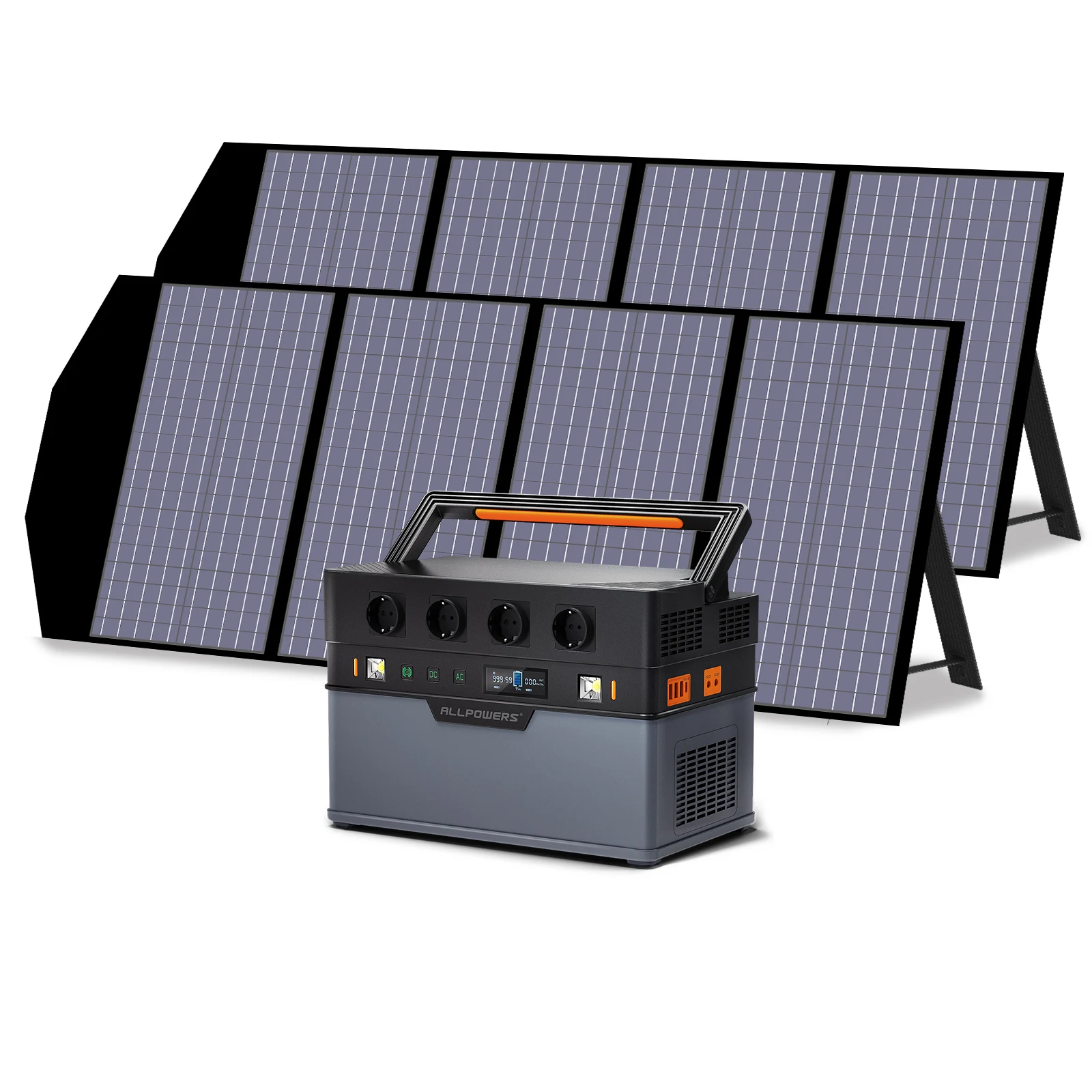 Centrale Elettrica Allpowers 1500W Con Pannello Solare Incluso, Generatore Solare 1092Wh Con Pannello Solare Portatile 18V 140W Per Il Campeggio
