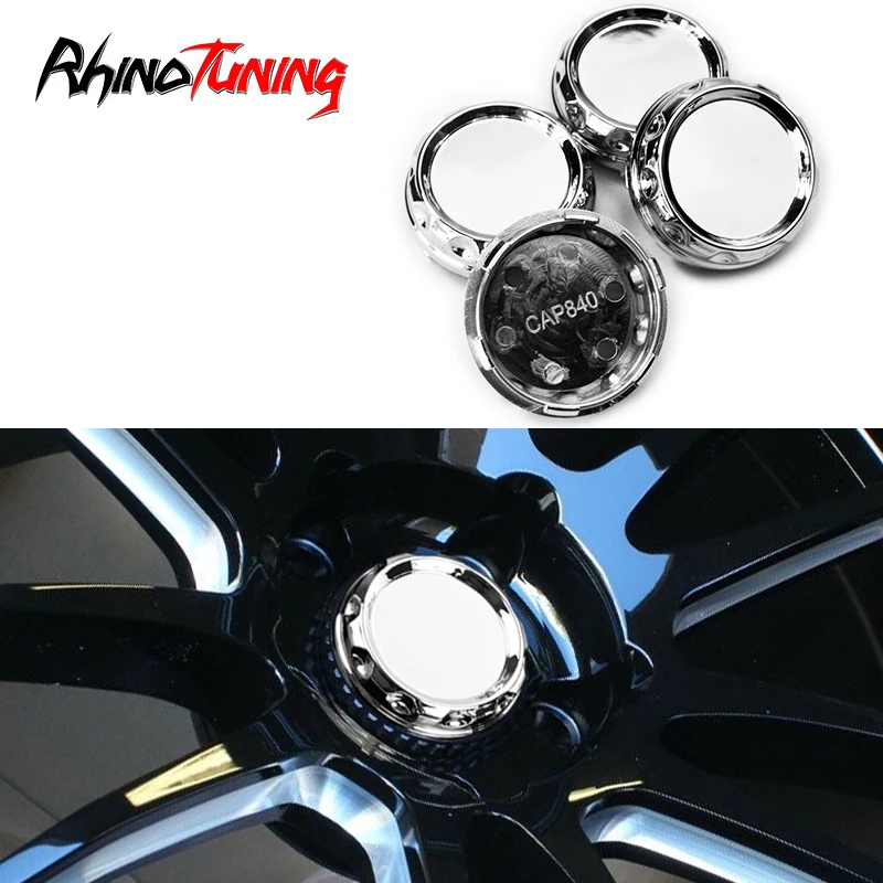 Rhino Tuning 4 Pz 60Mm 56Mm Car Wheel Center Caps Hub Chrome Emblem Rim Cap Cover Per Logan Creta Duster Polo Sportage Kalina