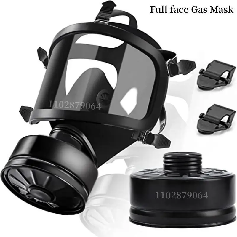 Maschera Antigas Integrale Filtro Per Respiratore Chimico Maschera Autoadescante Protezione Contro La Contaminazione Nucleare, Maschera Antigas Tipo M