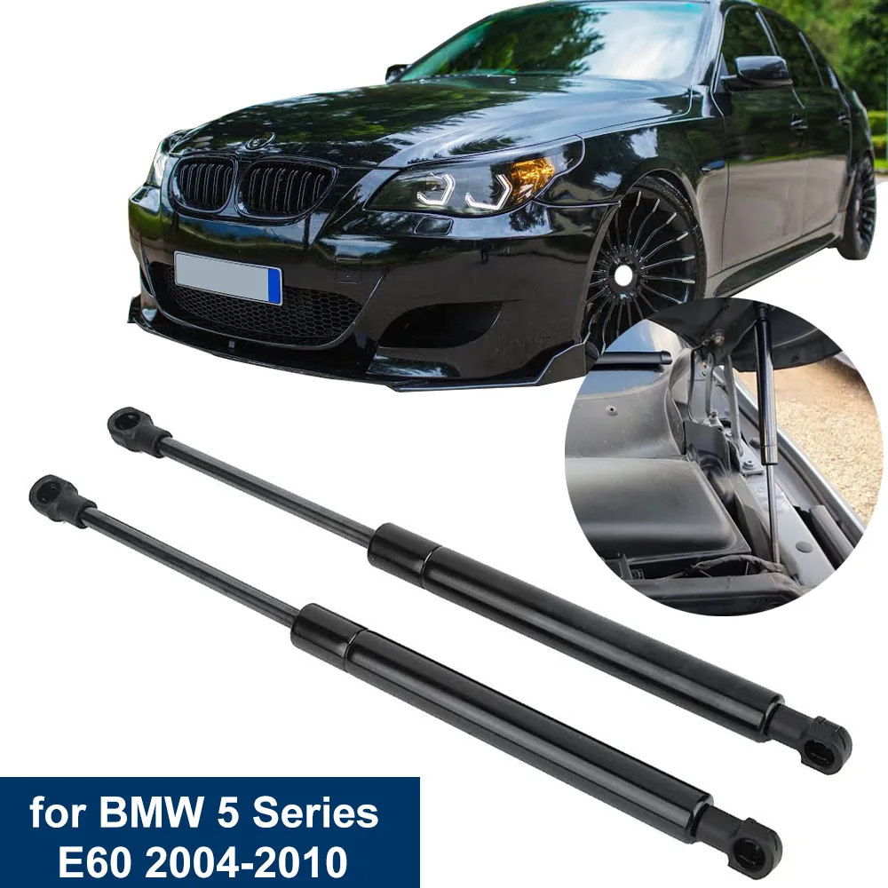 2Pcs Carbon Hood Air Struts Bar Lift Per Bmw E60 E61 520I 525I 530I 535I 540I Cappa A Molla A Gas Asta Di Supporto Aria 51237008745