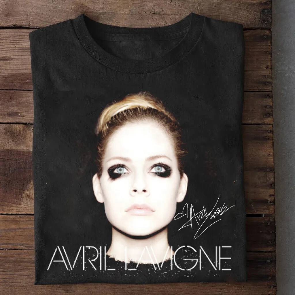 Avril Lavigne - Avril Lavigne Album Manica Corta Camicia Nera Di Tutte Le Dimensioni 1 C05