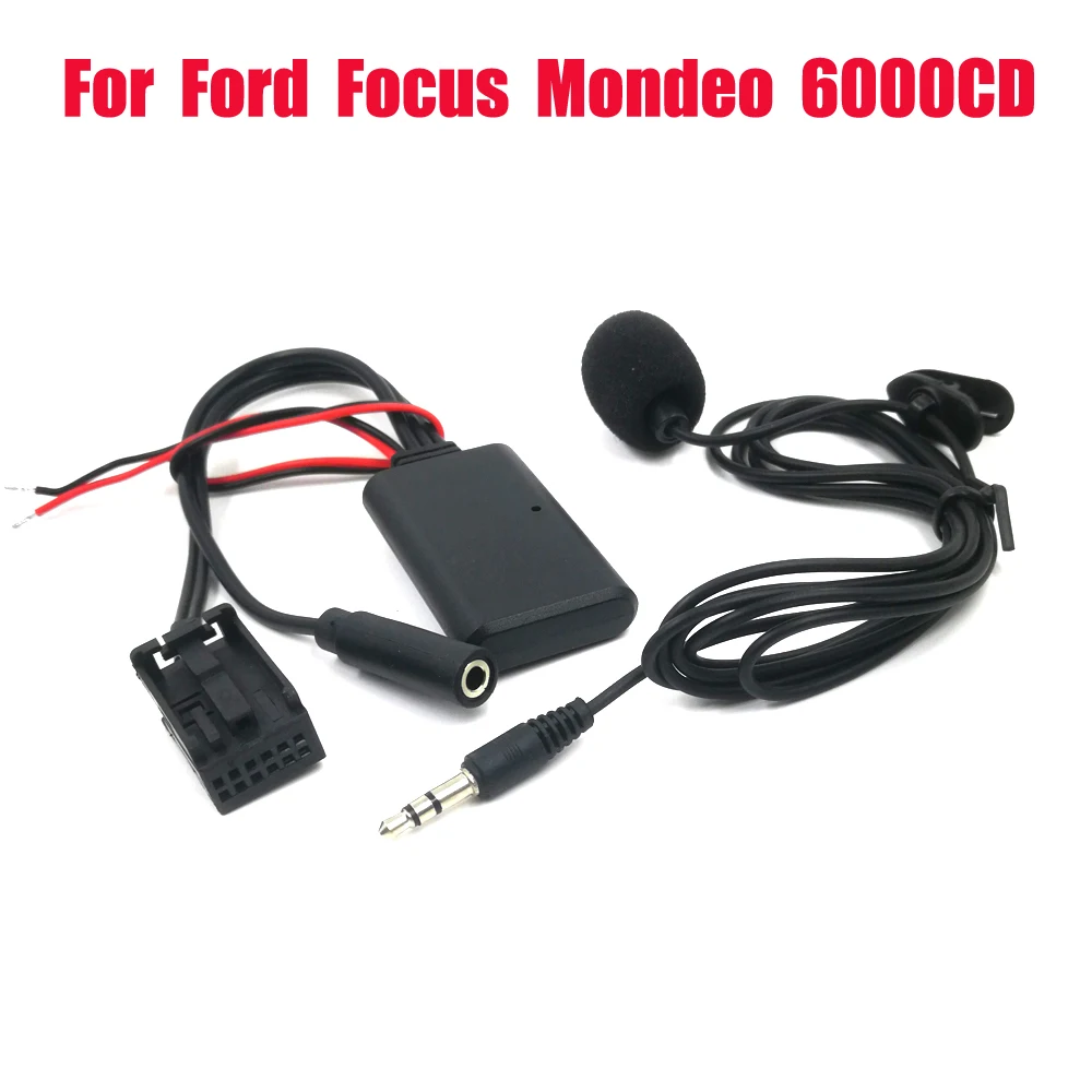 Biurlink 6000 Dispositivo Cd Bluetooth 5.0 Aux Audio Adapter Microfono Kit Vivavoce Per Ford 6000Cd Stereo