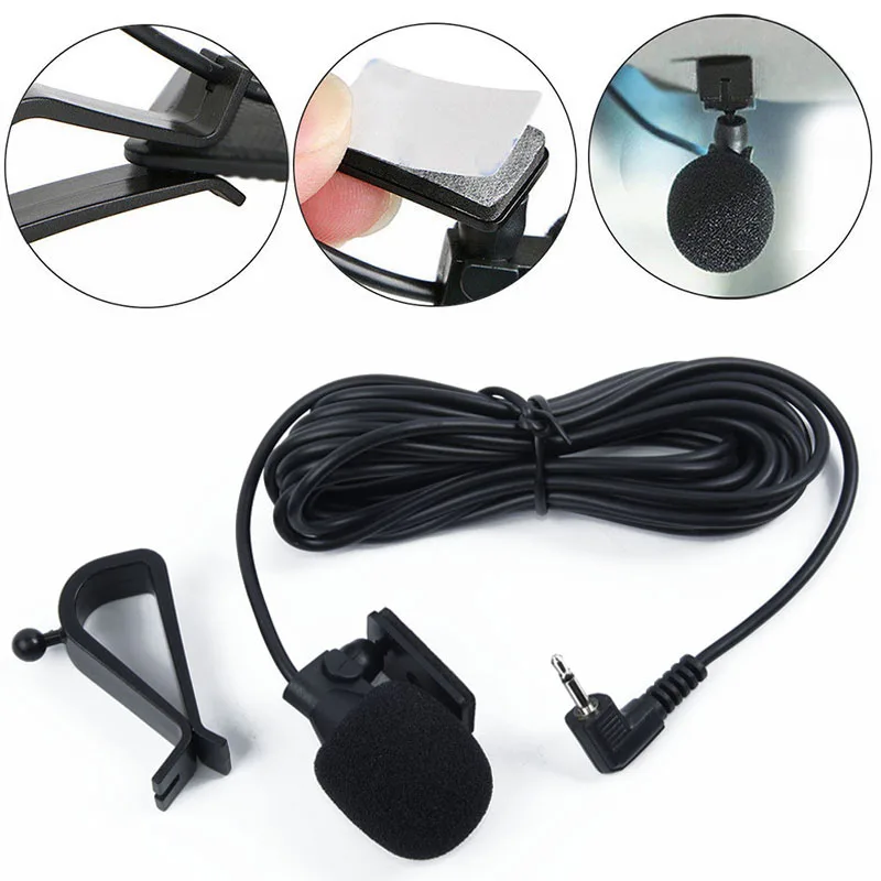 Per Pioneer Cd-Vm1 4.5V Microfono Esterno Bluetooth Per Ricevitore Autoradio Connettore Da 2.5Mm Spina Microfono Omnidirezionale