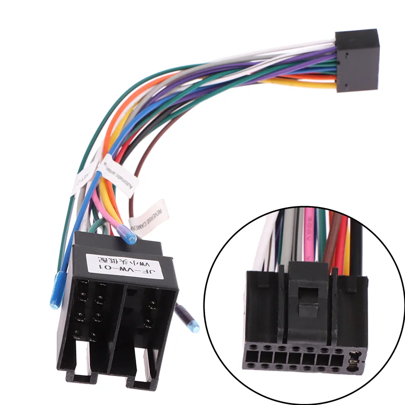 Spina Maschio Universale Abs Al Cablaggio Del Connettore Femmina Per Pioneer Aeg Audiovox Car Stereo Radio Adattatore Per Cavo Iso A 16 Pin