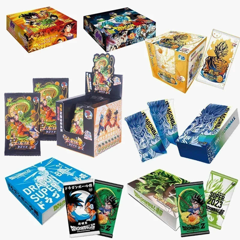 Anime Dragon Ball Cards Shiny Son Goku Saiyan Vegeta Anime Trading Battle Booster Box Game Children Collection Card Gift Toy