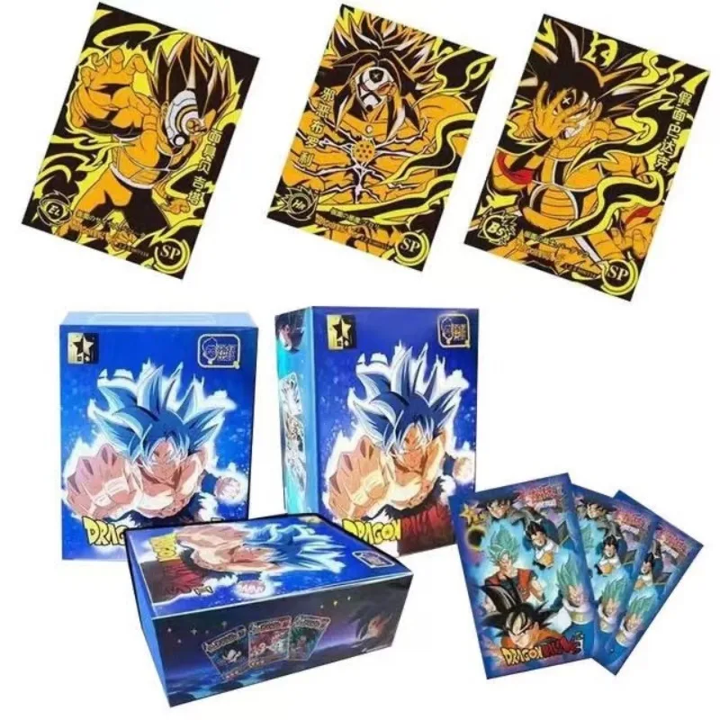 Dragon Ball Cards Shiny Son Goku Saiyan Vegeta Anime Trading Battle Booster Box Game Children Collection Card Gift Toy