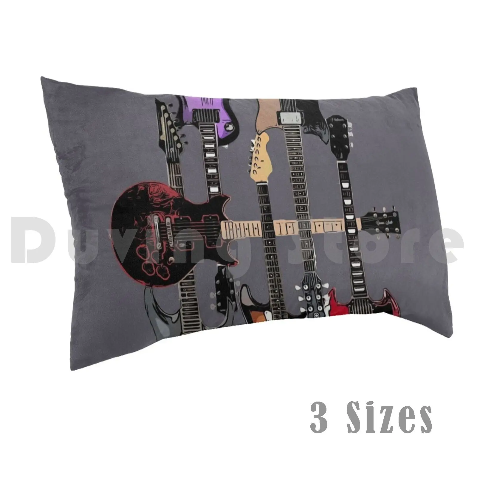 Rock Chitarre Federa Stampata 50X75 Chitarra Chitarra Chitarre Modello Chitarre Giocatore Axeman Guita Hero Geek Nerd