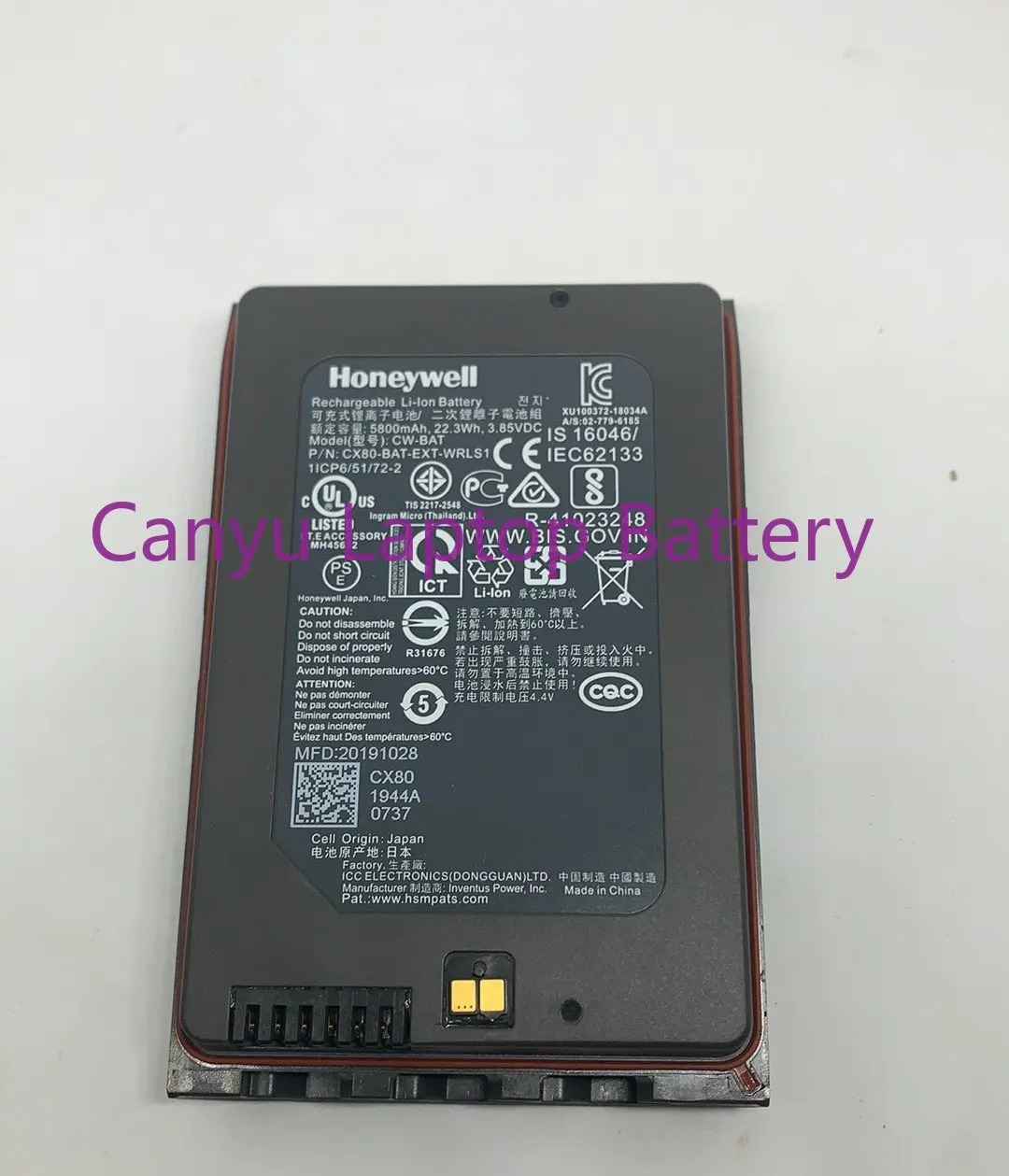 Per Batterie 5800Mah Tipo Cw-Bat Cx80-Bat-Ext-Wrls1 Per Scanner Di Codici A Barre Per Computer Mobile Honeywell Dolphin Cn80