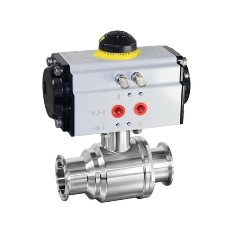 Donjoy Pneumatic Direct Through Ball Valve For Flow Control Stainless Steel Ball Valve For Water Regulating