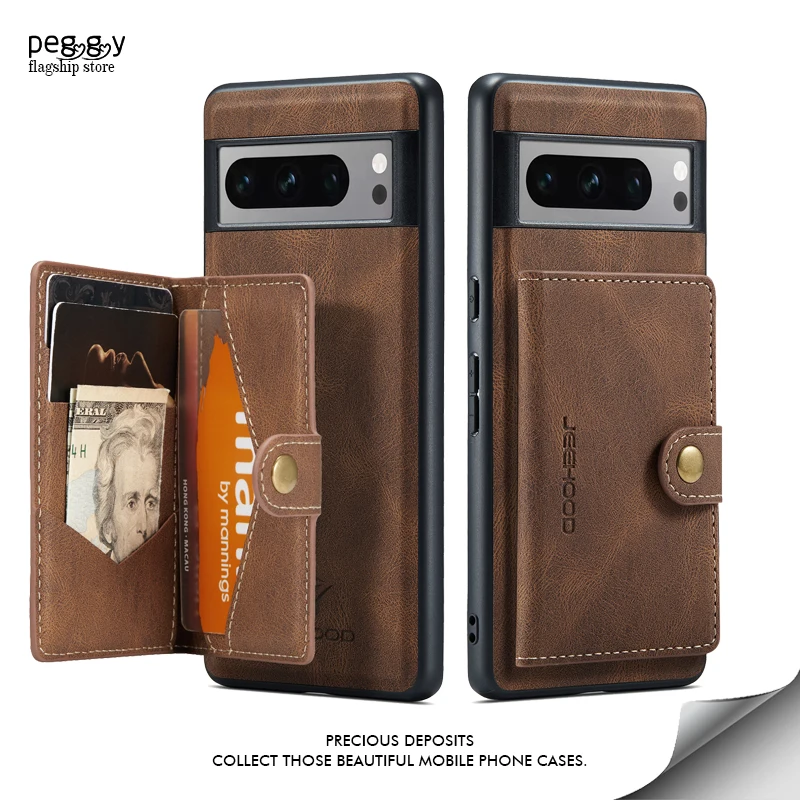 Per Google Pixel Magnetic Card Holder Custodia Per Telefono 2 In 1 Per Google Pixel 5A 5G 6 6A 6Pro 7 7A 7Pro 8 8Pro Per Google Pixel Fold
