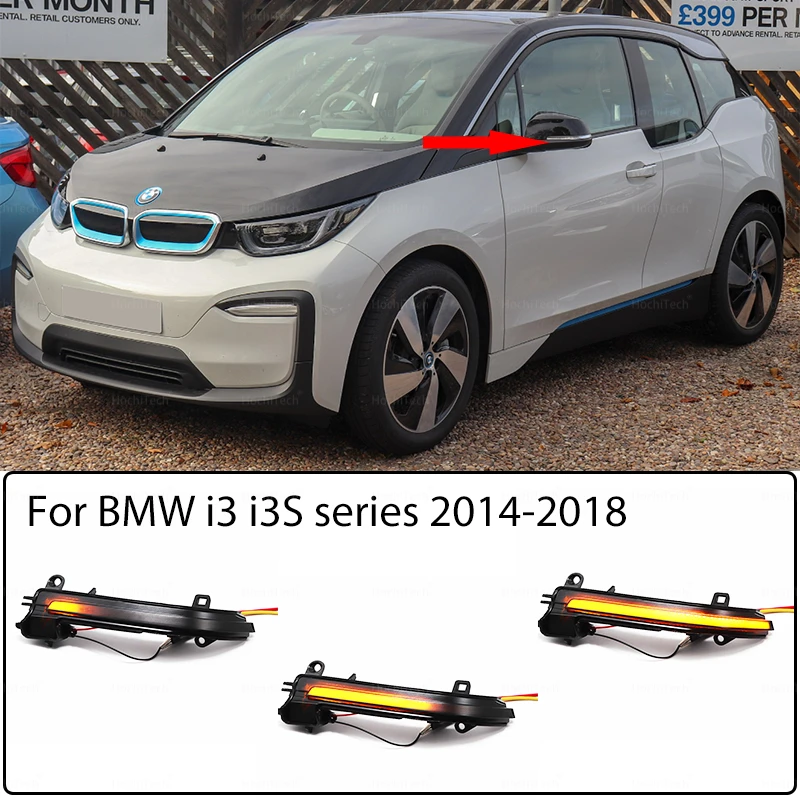 Indicatore Di Direzione Dinamico Giallo Di Alta Qualità Per Bmw I3 Serie I3S 2014-2018 Car Styling